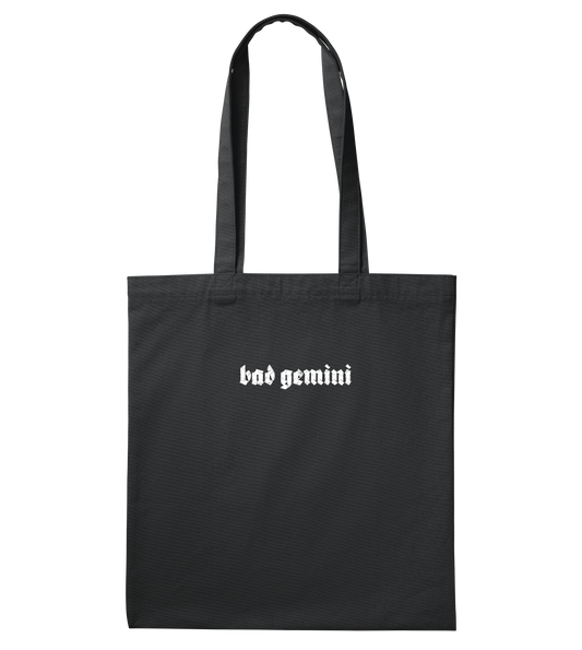 bad gemini logo tote