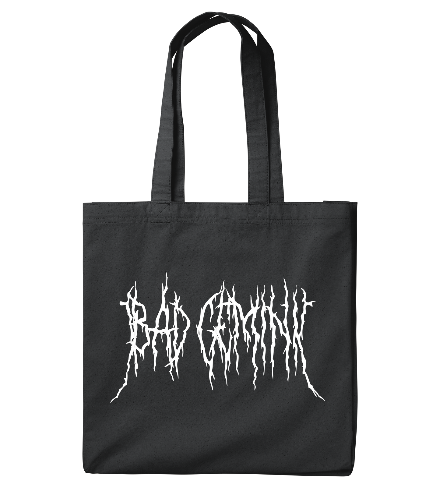 bad gemini black metal large tote