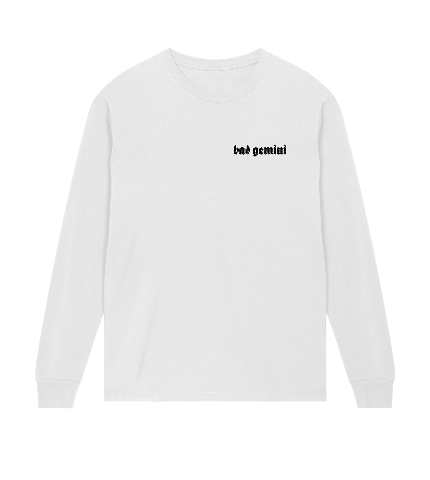 bad gemini backwards again long sleeve tee
