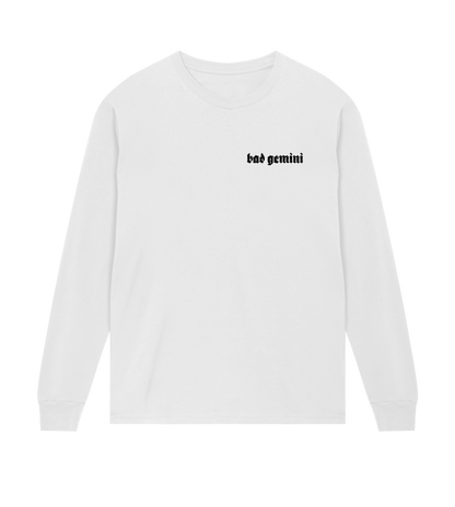 bad gemini backwards again long sleeve tee